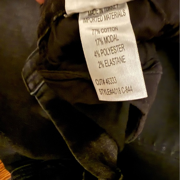 Agolde Sophie High Rise Crop Jeans Black Distressed Hem 31 - Picture 4 of 8